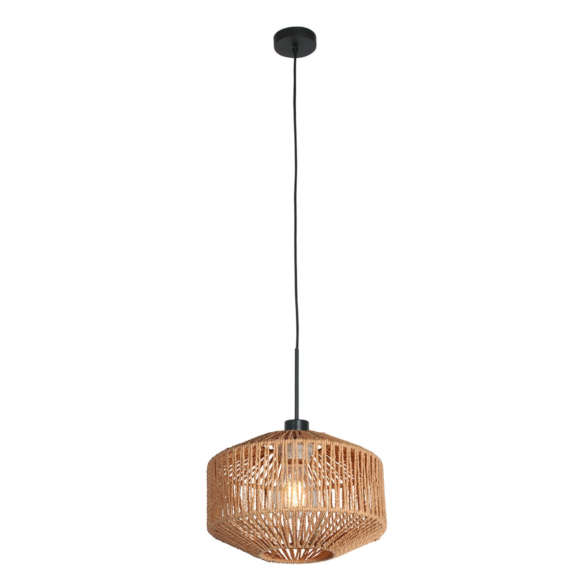 Steinhauer - lampada a sospensione - Sparkled Light - naturale - cotone - E27 - 4481ZW - 2