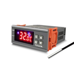 Contrôleur De Température Numérique - Plage -50°C à +110°C, 1500 W - Avec Sonde étanche - Pour Chauffage, Refroidissement, Déshumidificateur
