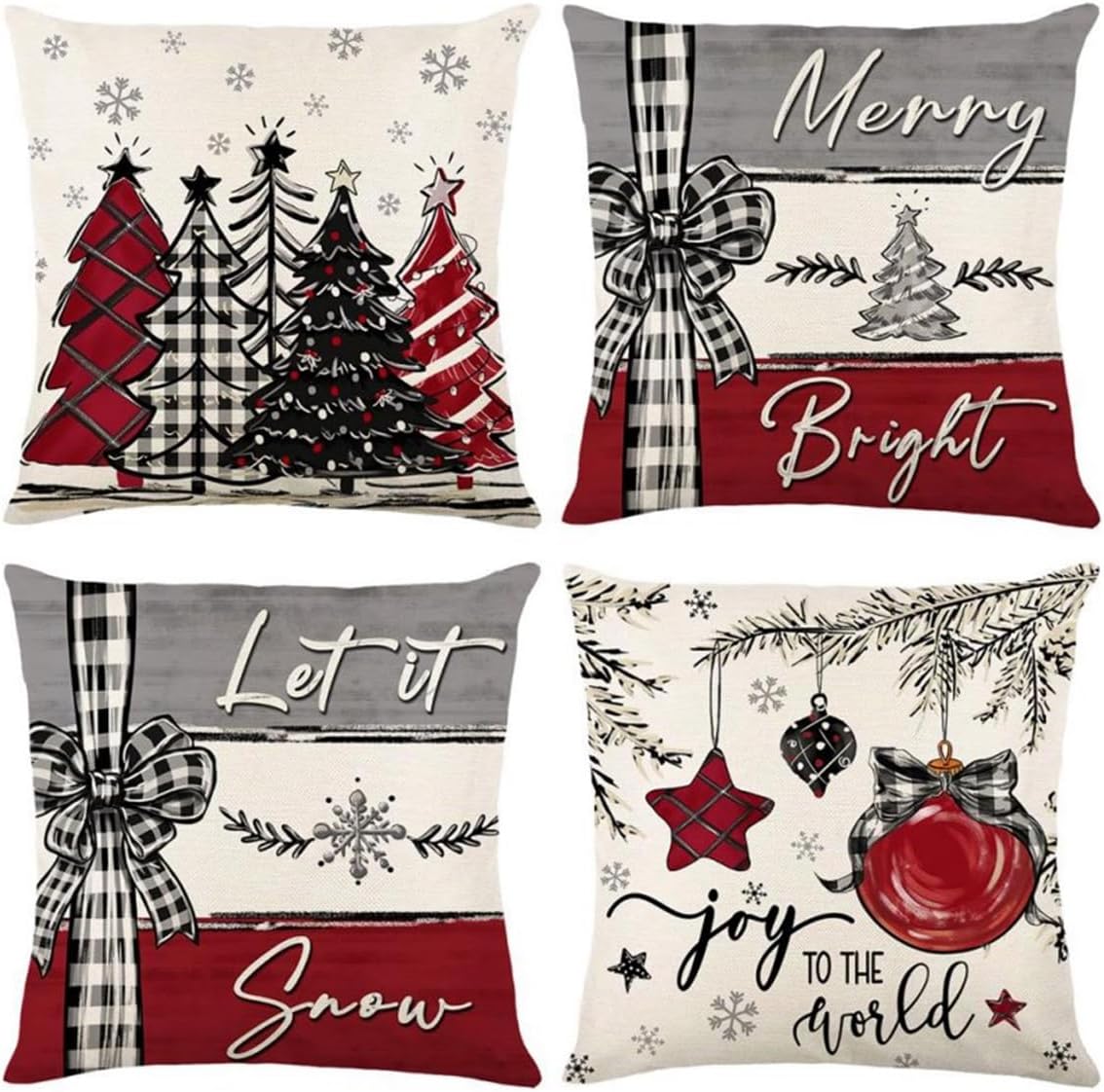 Federa Cuscino Quadrata 45x45 Cm In Cotone E Lino | Motivo Floreale Con Albero Celtico | Bianco