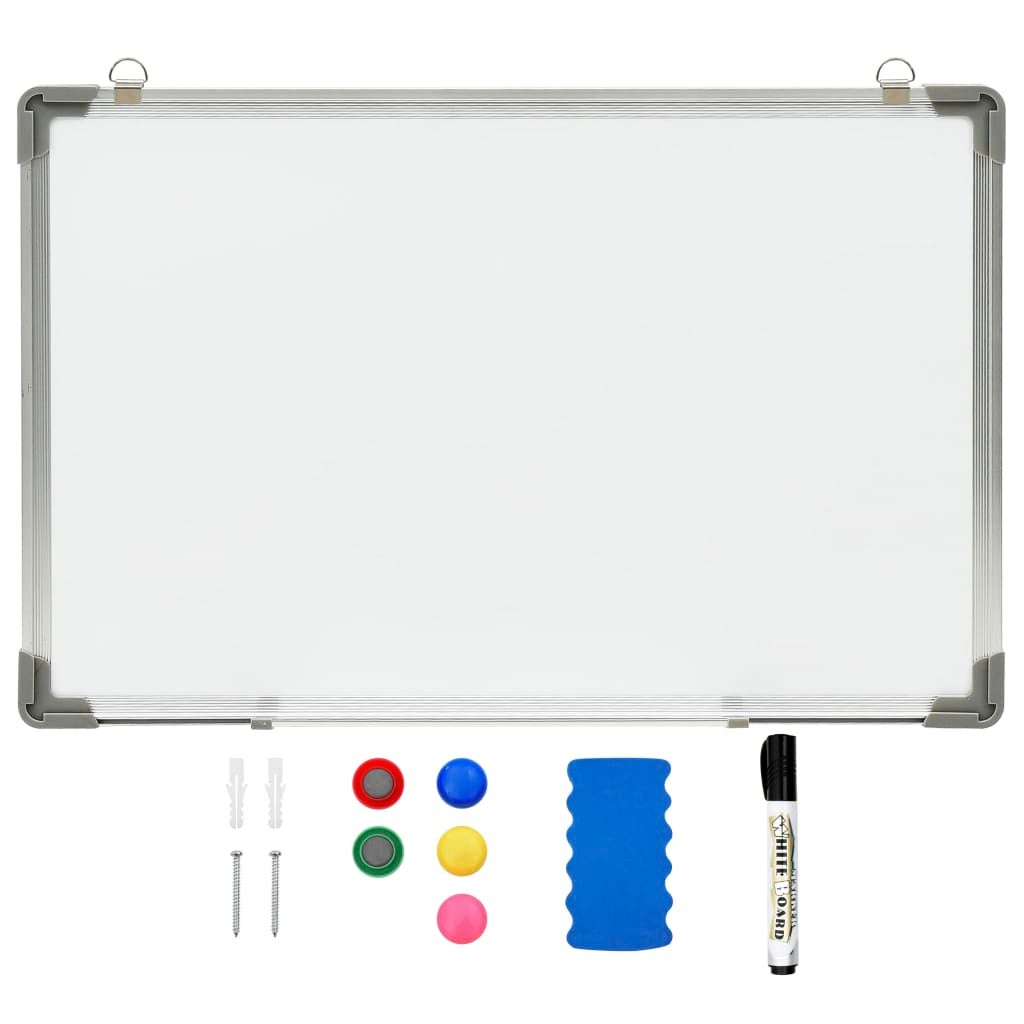 Warasee Tableau blanc adhésif magnétique, 40 * 90cm effacable tableau magnetique mural, utilisé pour tableau semainier/tableau blanc pour enfants/magnet frigo,incluent effaceur, feutre et aimants
