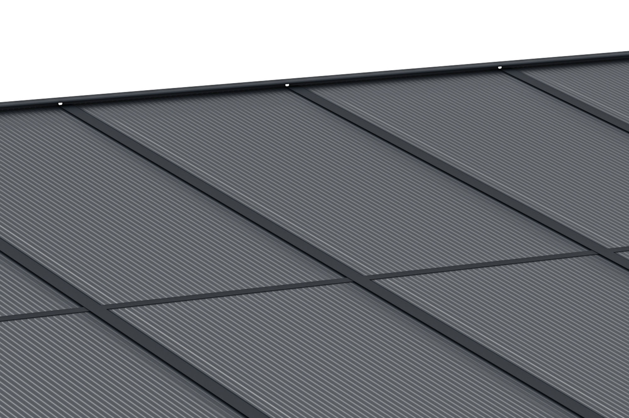 Pergola adossée Gris en Aluminium 13.5 m² - 6