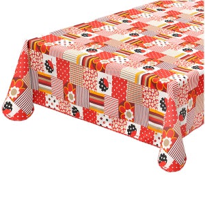 KEVKUS Tovaglia Cerata Natalizia Con Gufi - 140x160 Cm - Rettangolare/Ovale Con Nastro - Facile Da Pulire