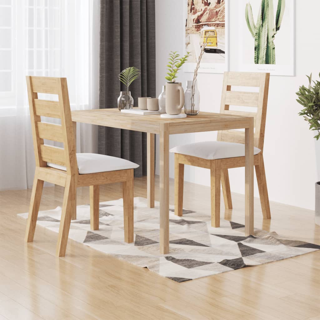 Vidaxl Mesa De Comedor Madera Maciza De Acacia 110X70x75 Cm , Leroy Merlin