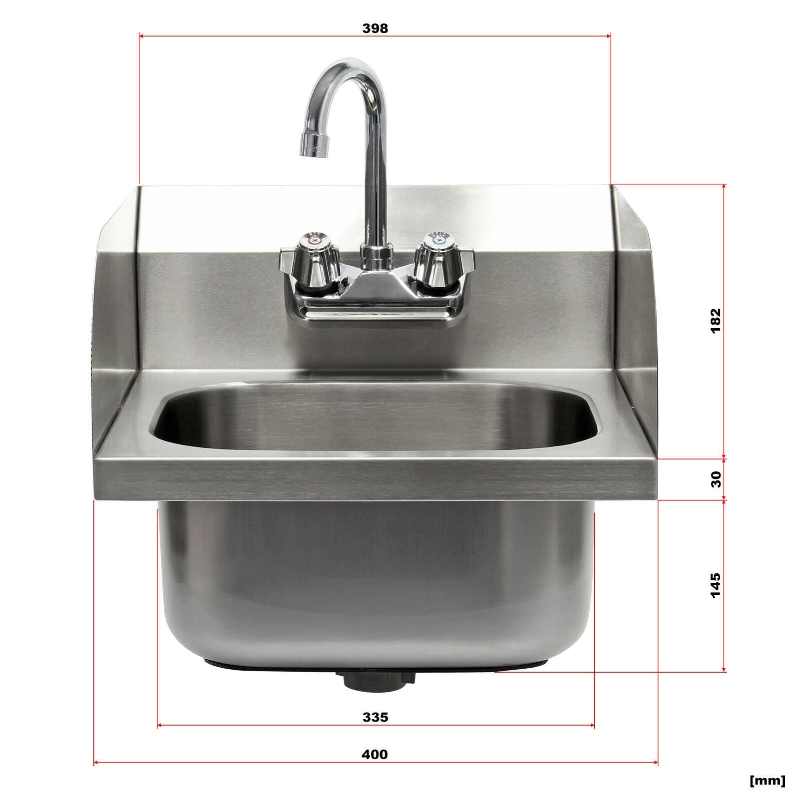 XPOtool Évier En Acier Fin – 390 X 355 X 565 Mm – Commande Au
