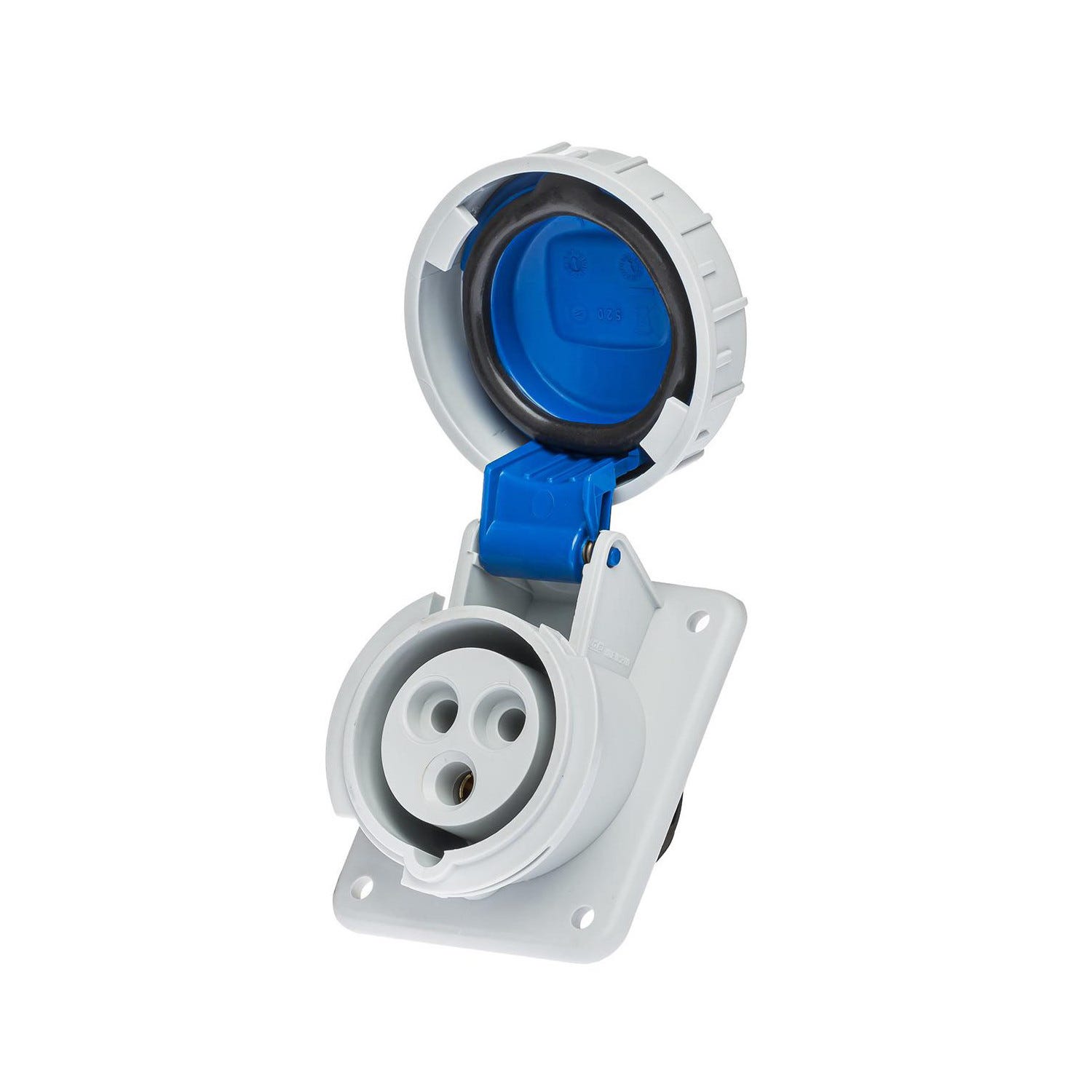 Prise Monophas 16a 2p t Encastrable Sur Coffret tanche Ip67 Ide prise-monophas-16a-2p-t-encastrable-sur-coffret-tanche-ip67-ide