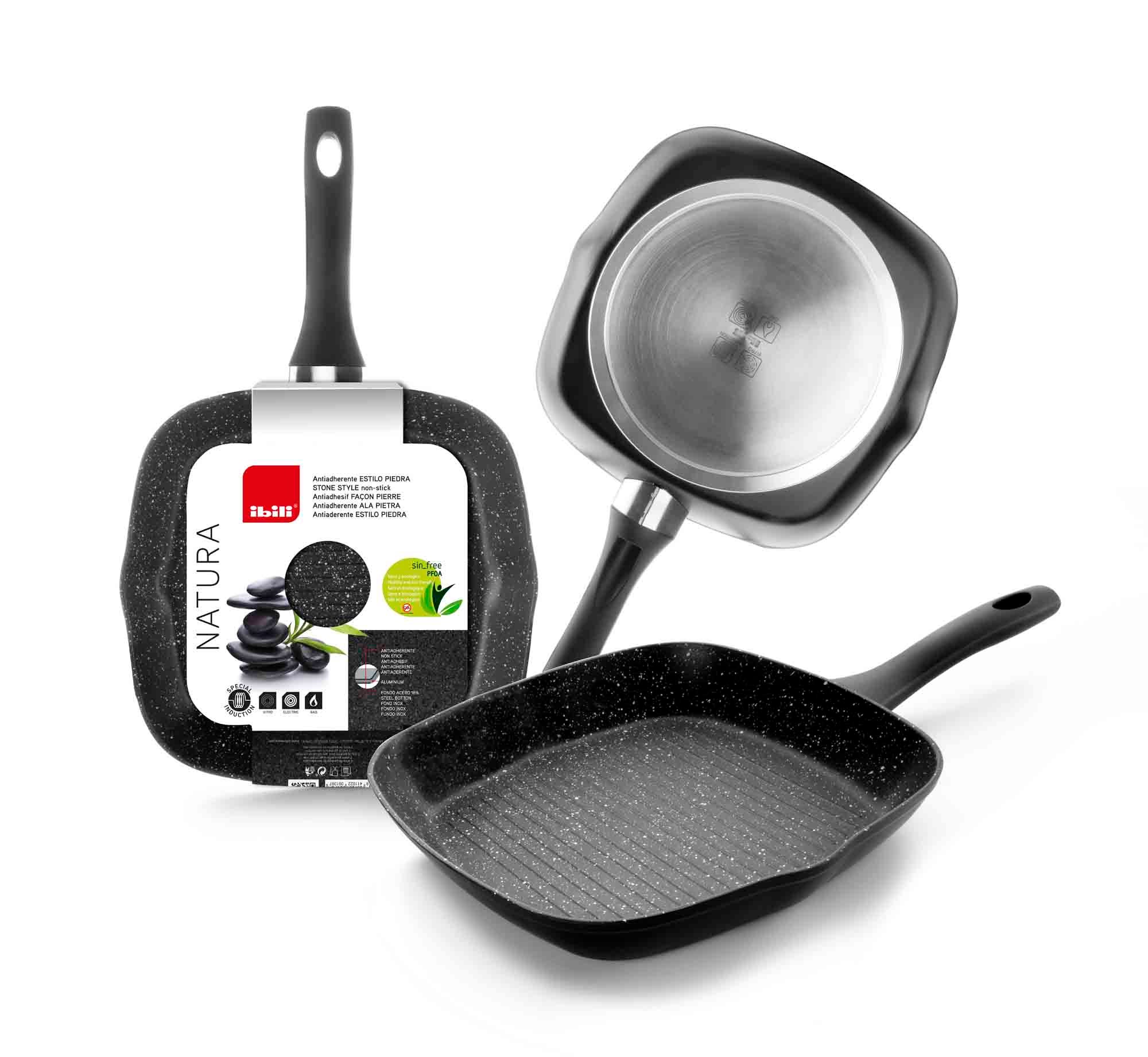 Valira Tecnoform – Griglia In Alluminio Pressofuso 28x28 Cm – Antiaderente Ecologico Senza PFOA – Made In Spain - 4