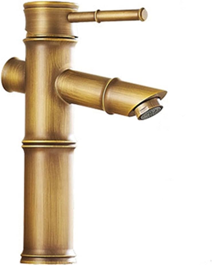 Bateria łazienkowa, bateria umywalkowa typu wodospad, bateria umywalkowa jednootworowa z elastycznym wężem doprowadzającym 60 cm, brąz