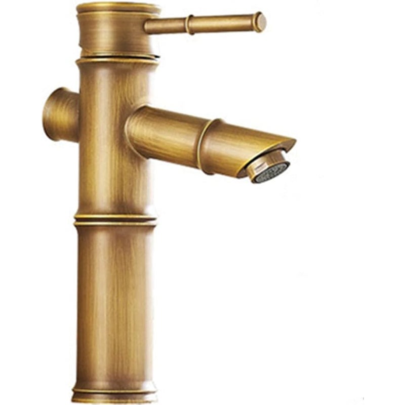 Bateria łazienkowa, bateria umywalkowa typu wodospad, bateria umywalkowa jednootworowa z elastycznym wężem doprowadzającym 60 cm, brąz