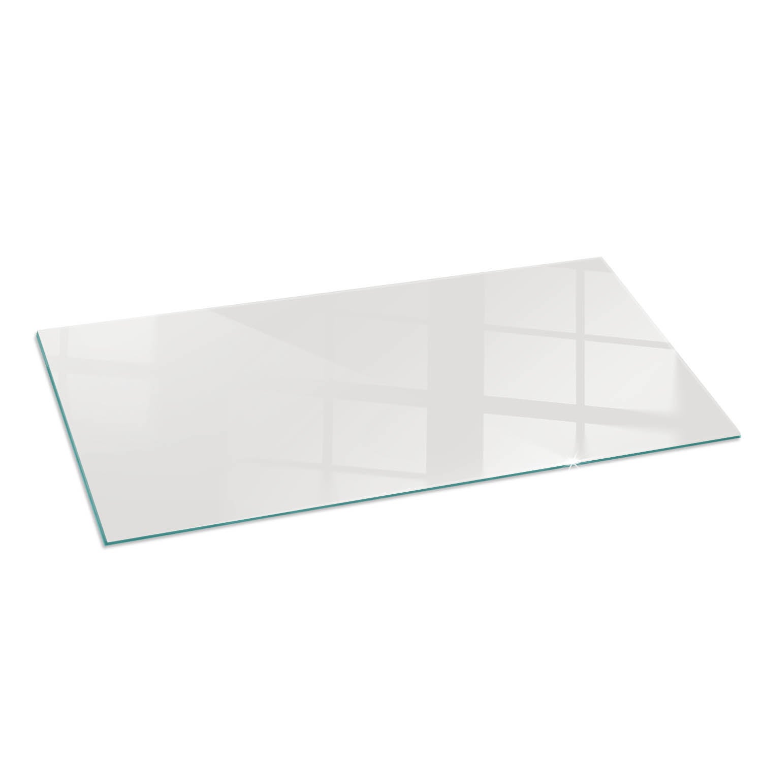 Szkło hartowane na podłogę pod kominek - 125x50 cm - Kolor Szary - TULUP