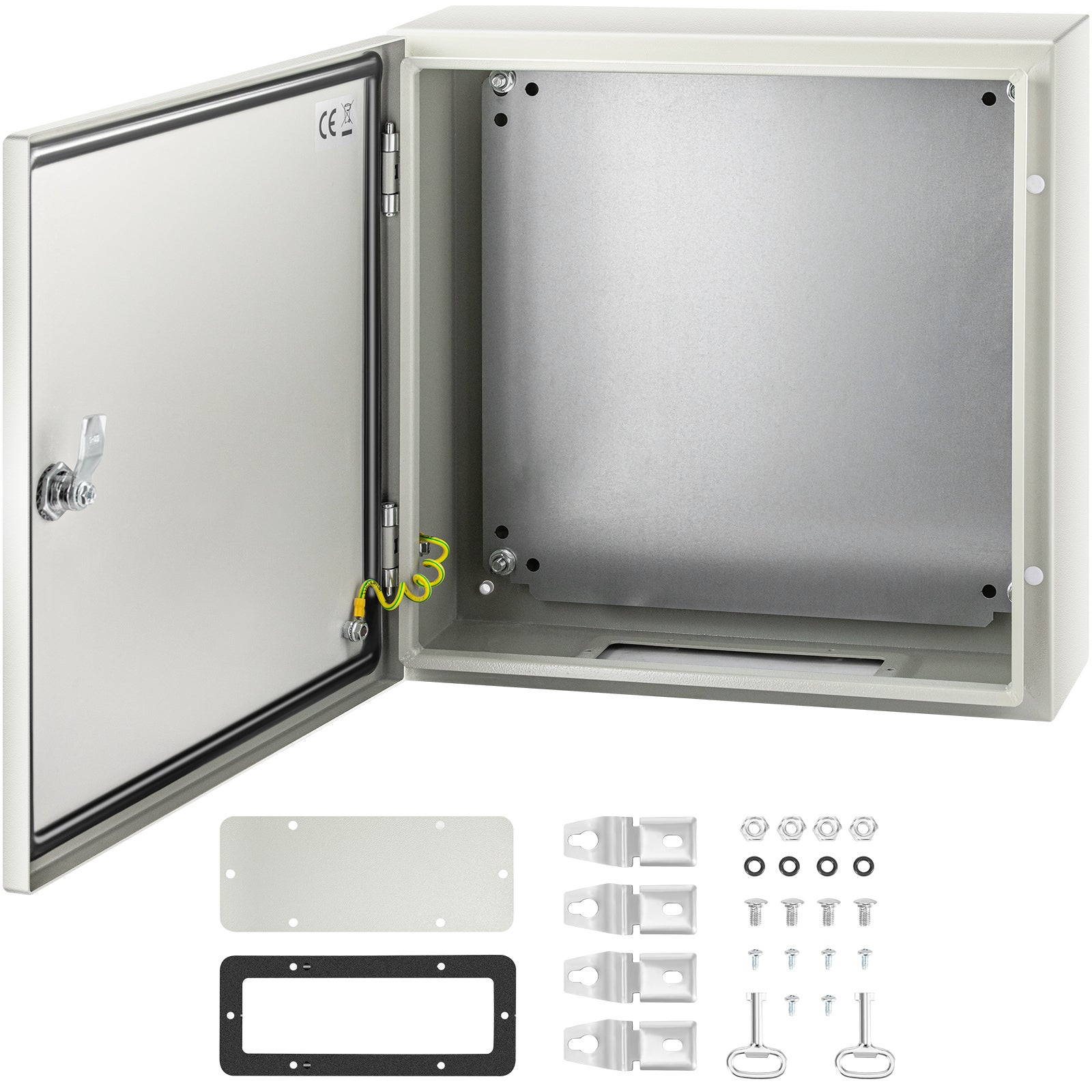 Cutie din oțel carbon NEMA VEVOR,40x40x15 cm, cutie de armare electrică NEMA 4X, IP66 etanșă și anti-pudră, cutie de conectare electrică