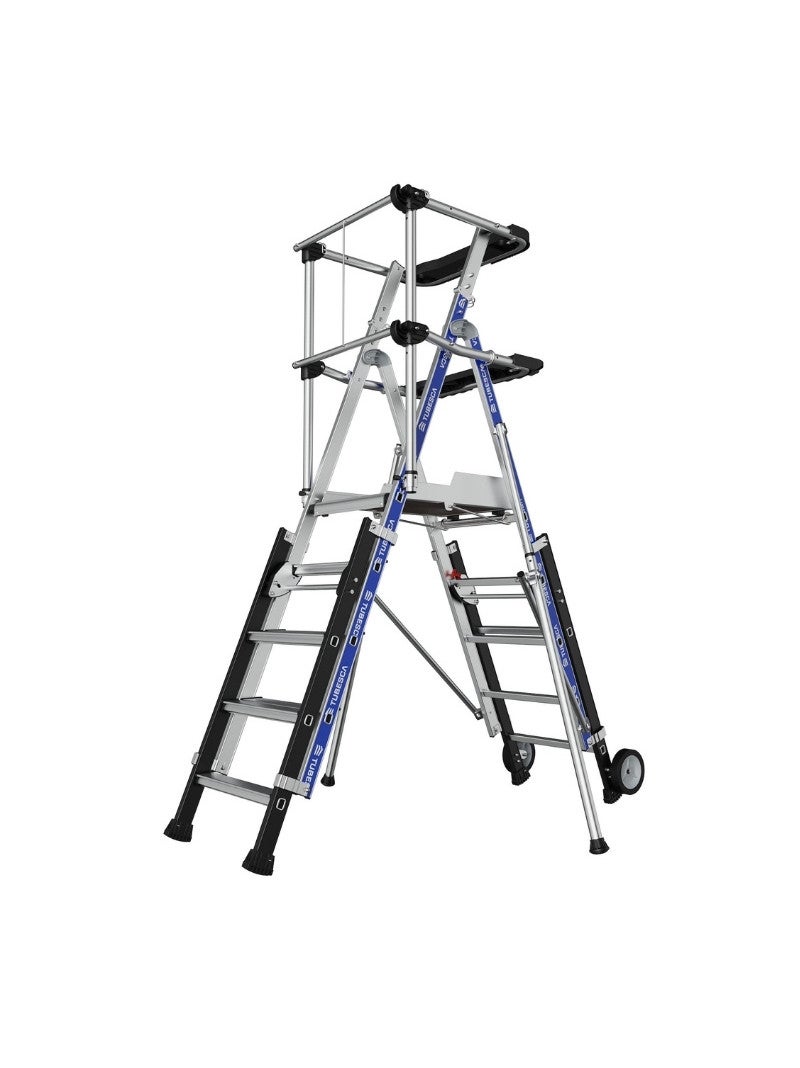 TUBESCA-Comabi - Plate-forme de Chantier Télescopique en Alu Sherpascopic à GC Lisses - 2