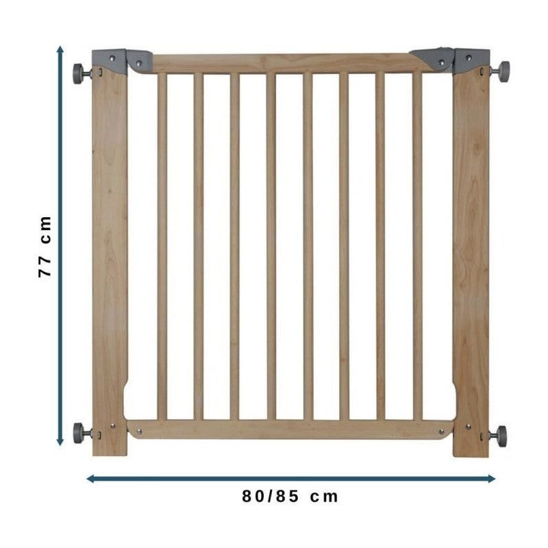 Barriera Estensibile Per Animali Nordlinger Stop'Fix – Legno Bianco, Da 0,60 A 1,10 M, Si Apre A Fisarmonica, Montaggio Rapido A Muro