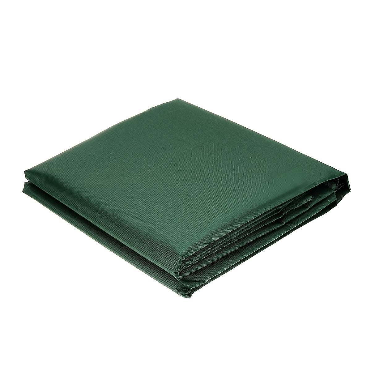 Housses de meubles de jardin 210D,housse de table de jardin carrée, housse de table d'extérieur avec cordon coupe-vent (150 * 150 * 70cm) Vert - 5