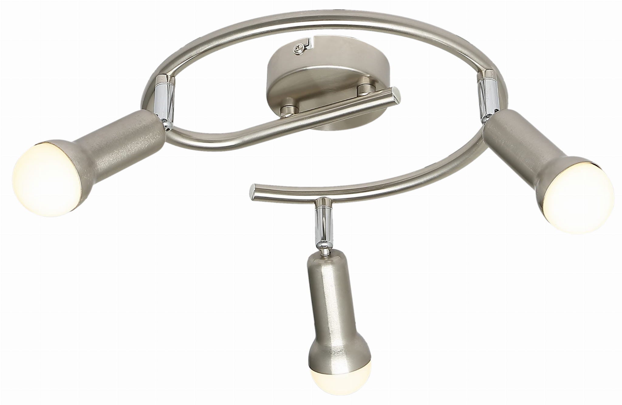 Lampa sufitowa wisząca Arc srebrna 3xE14x40W wym: 15 x 42 x 42 cm metal Candellux