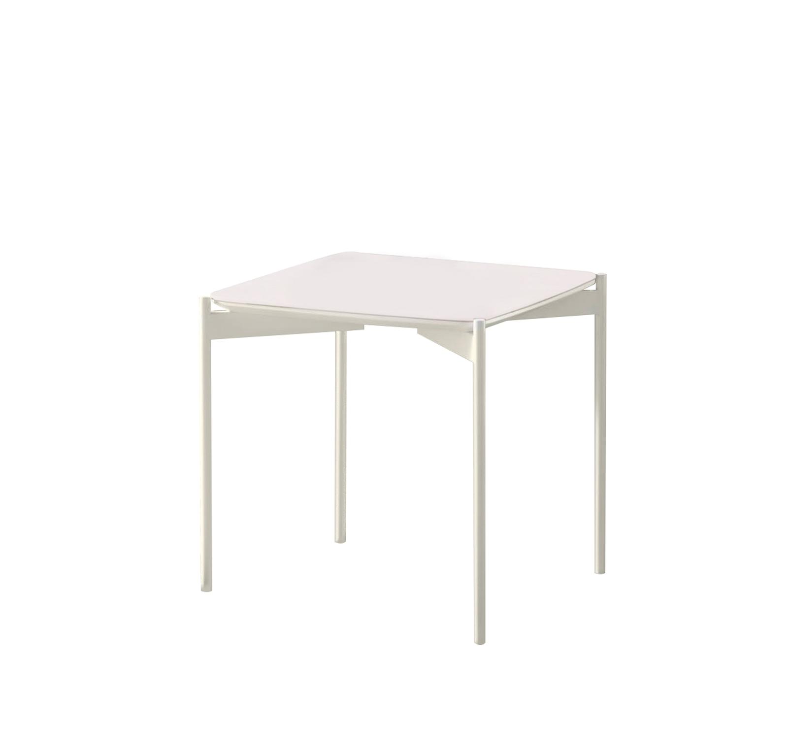 Ivy - Table basse (45 x 45 x 45h) en Céramique Blanche | Leroy Merlin