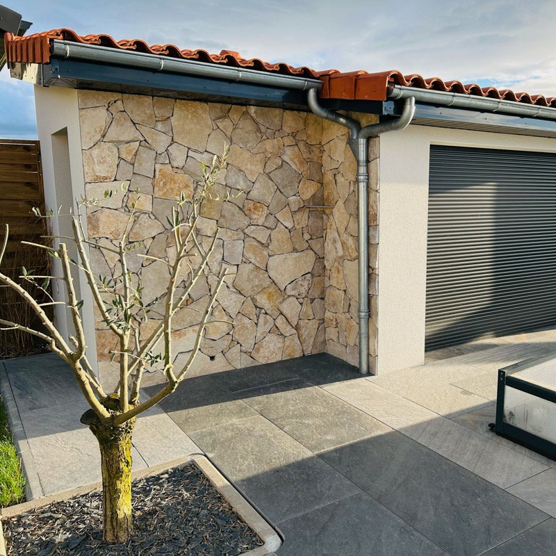 Pierre de parement naturelle brune 1/2 cm - Vendu au m² - 4