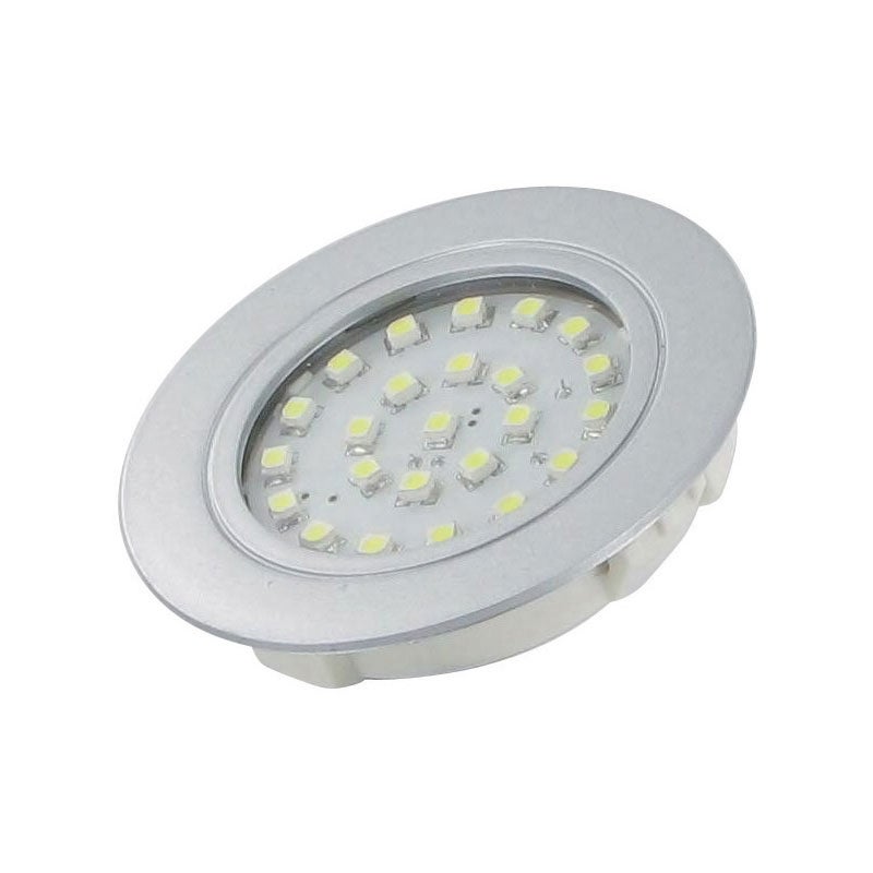 Spot led rond - 220 v - 1,8 w - Décor : Aluminium - VOKIL | Leroy Merlin