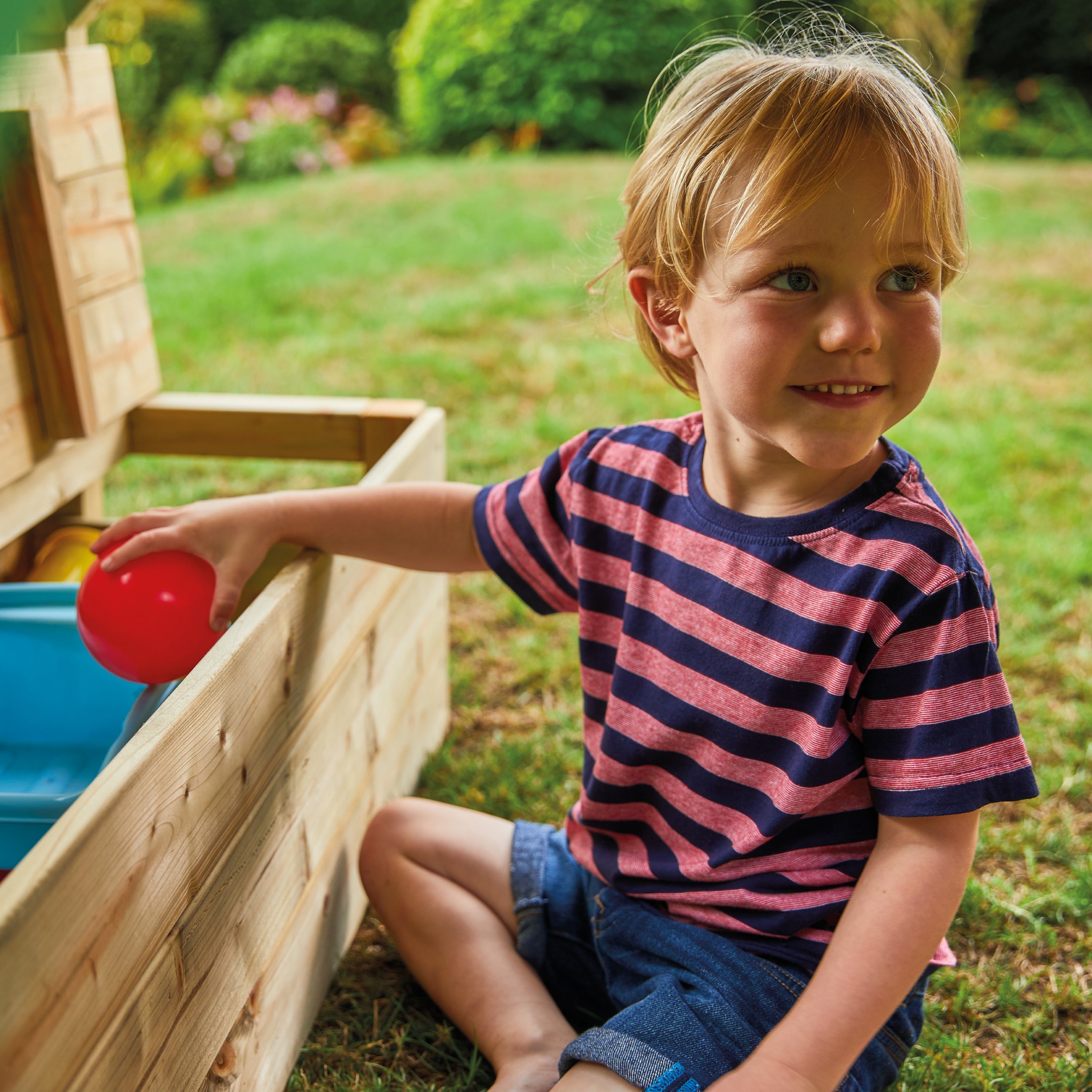 Cabane enfant sur pilotis avec toboggan vert kaki - bois FSC® - CIMES - 5
