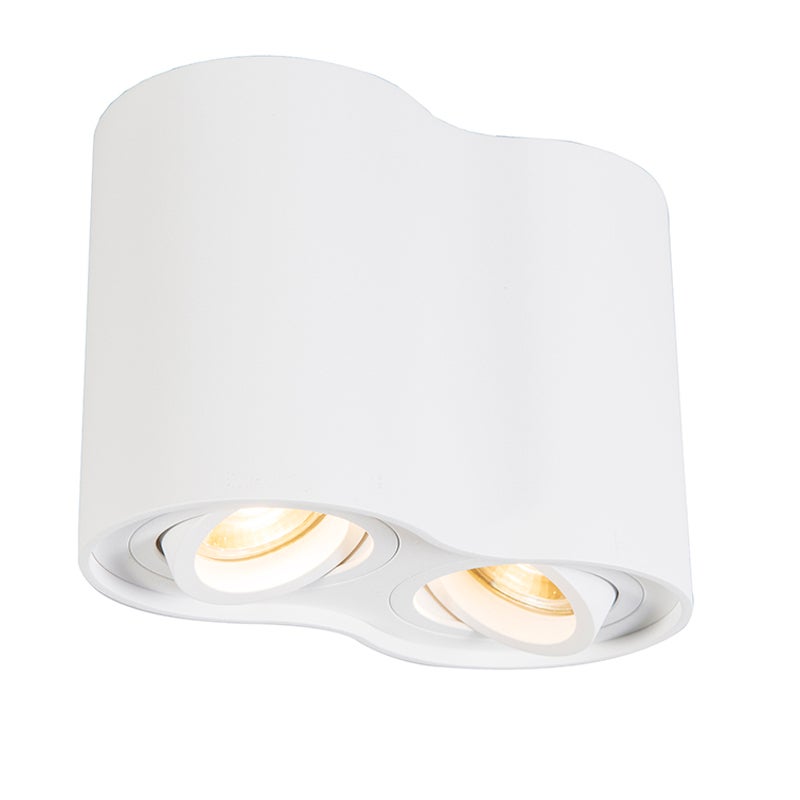 Nowoczesny reflektor biały, regulowany - Rondoo Duo