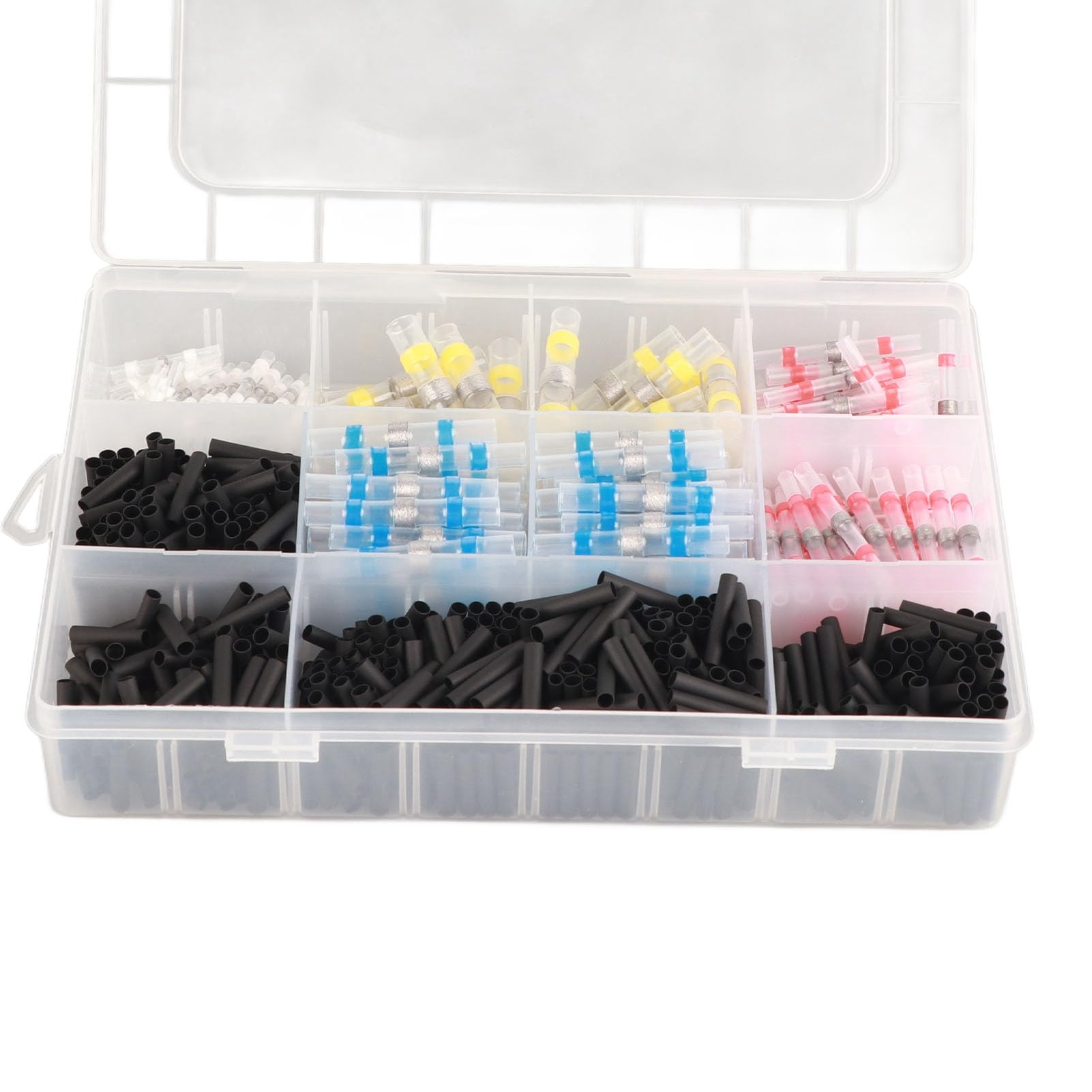 800 pezzi terminale di testa filo impermeabile saldatura sigillo termorestringente tubo connettore trasparente - 9