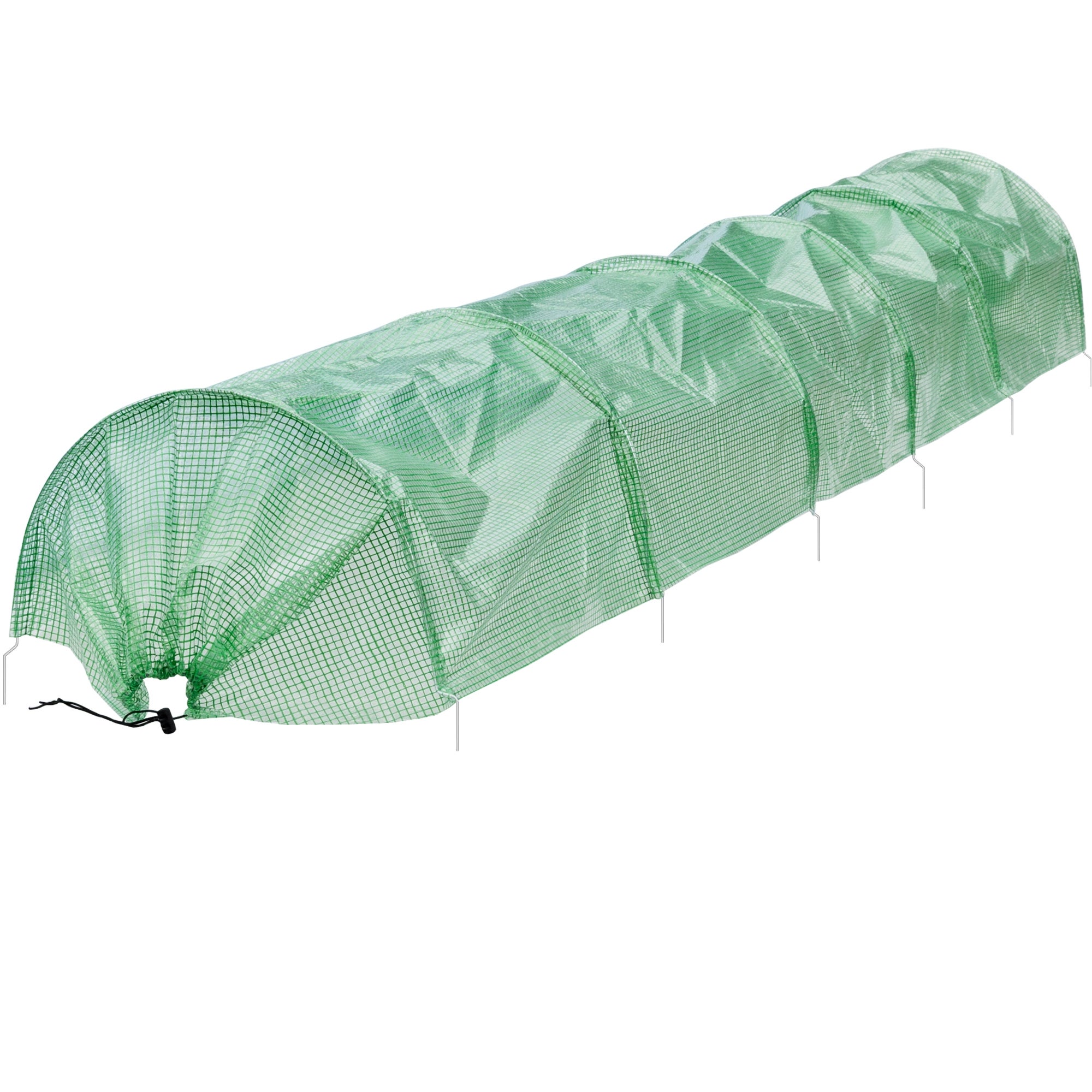 2x Plant Tunnel Cold Frame Protective Tunnel Greenhouse 300x55x35cm