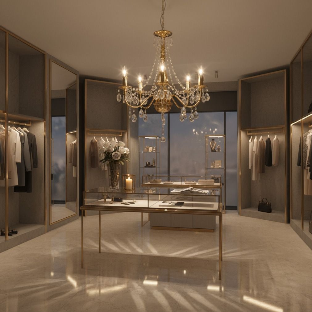 Lampa Sufitowa Wisząca Toolight Ebt015-5Cp Złoty - 6