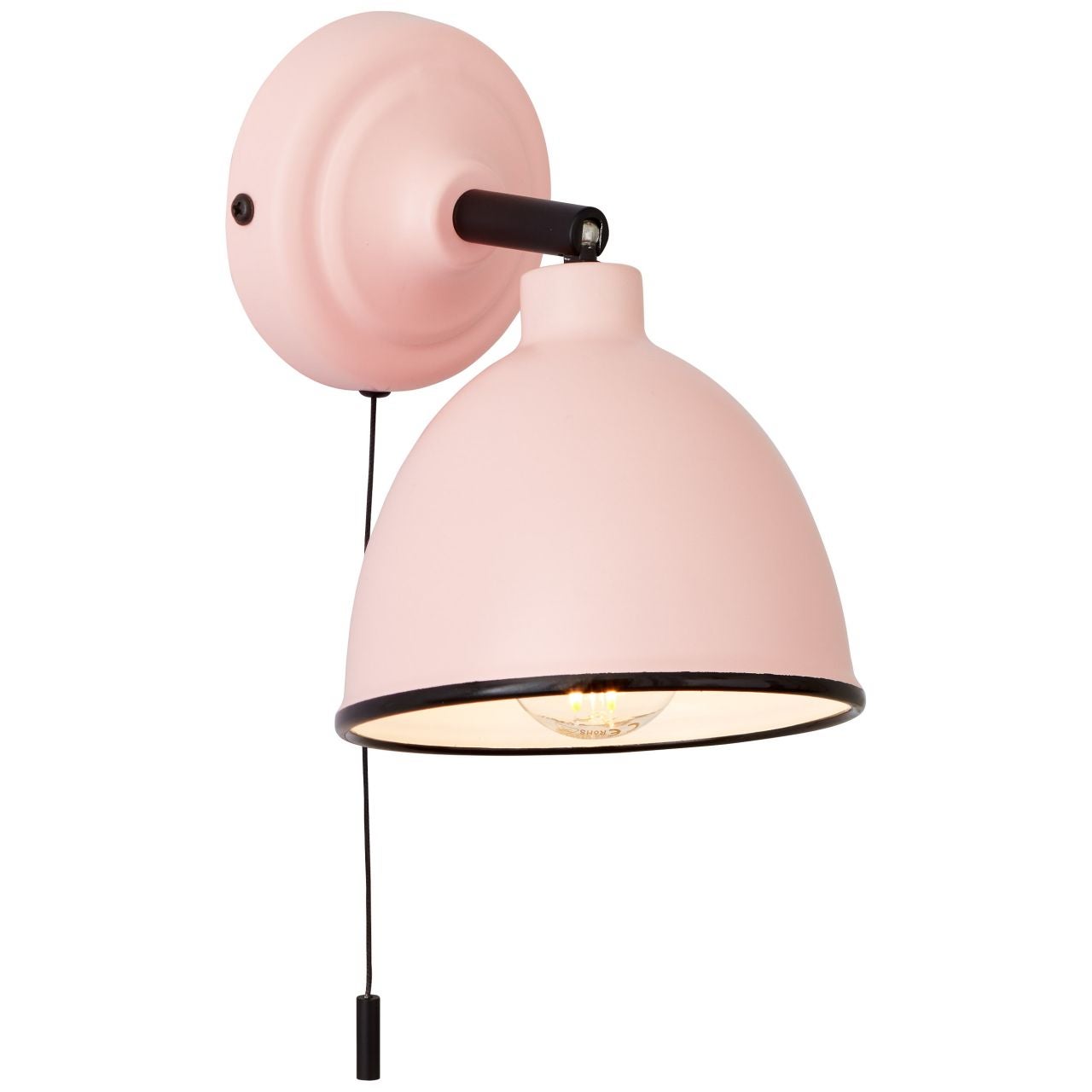 Lampa BRILLIANT, lampa sufitowa Tosh 20cm antyczne drewno / czarny korund, 1x A60, E27, 40W, drewno ze zrównoważonej gospodarki leśnej (FSC) - 5