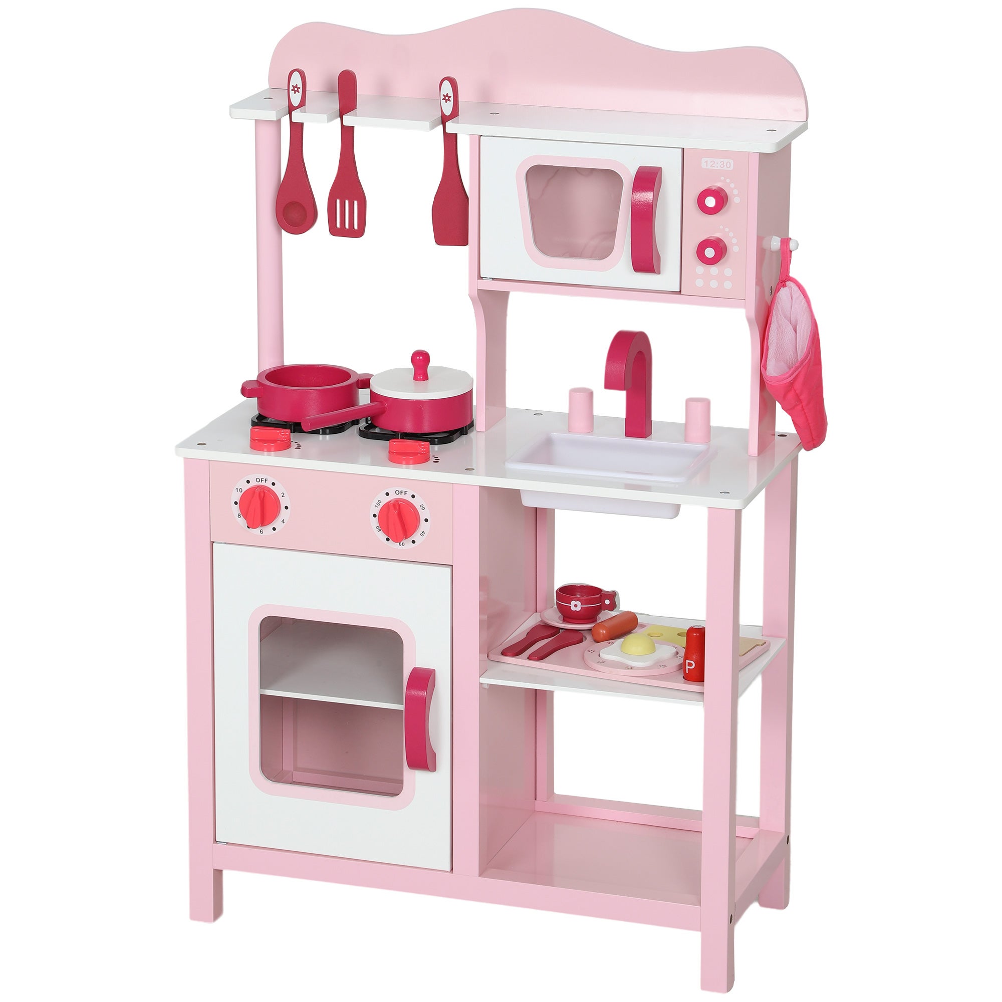 Cuisine Enfant à Jouer, Accessoires en Bois, Appareils Électroménagers ...