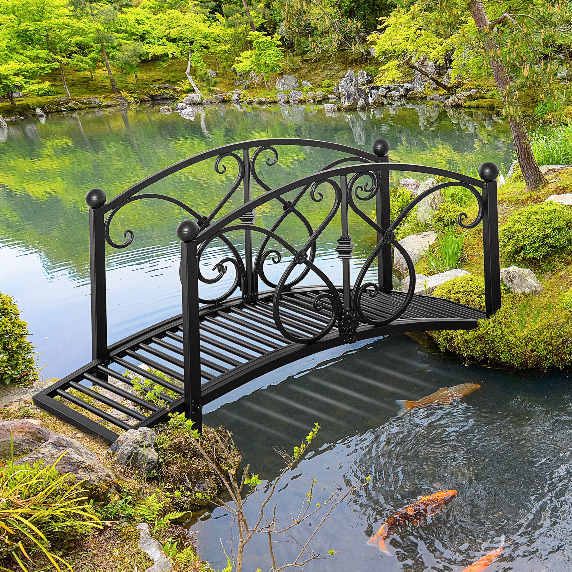 Pont de jardin Métal Outsunny - 2