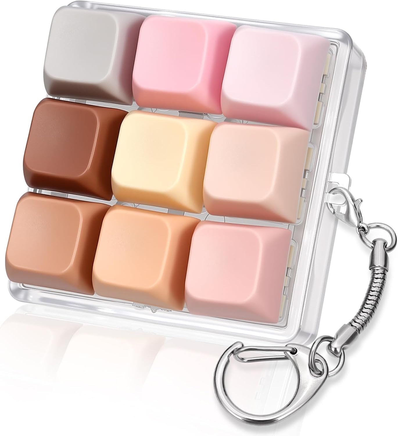 Porte-clés Clavier Anti-stress Lot De 2 – 9 Touches Colorées, Jouet De Doigt Pour Se Détendre Au Bureau Ou à La Maison