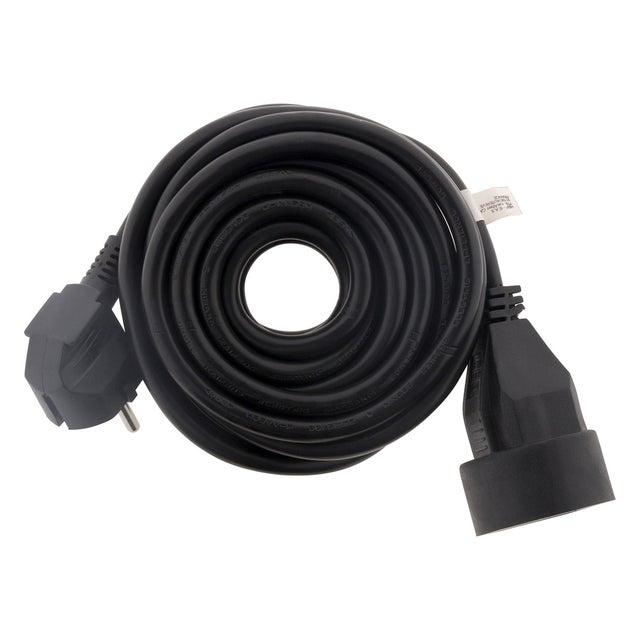 Prolongateur 16A 2P+T HO5VV-F 3G1,5mm² - noir 10m - Zenitech
