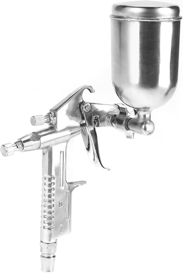 0.5 mm Pistolet professionnel de avec buse de 0.5 mm, petit pulvérisateur de peinture 125 ml pour réparation de peinture de voiture