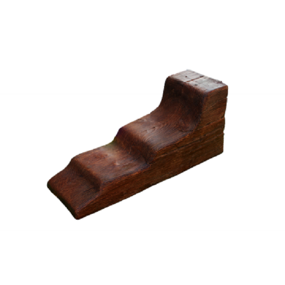 Ménsula Imitación Madera 16,03cm de ancho x 47cm de largo x 21m de alto color Nogal decorativa de poliuretano ME0006-N - 3