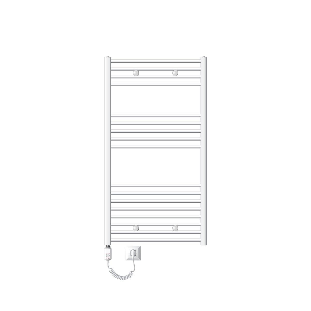 Luxebath Elektrische Badkamer Radiator 500x800 Mm Wit Verwarmingselement 300w