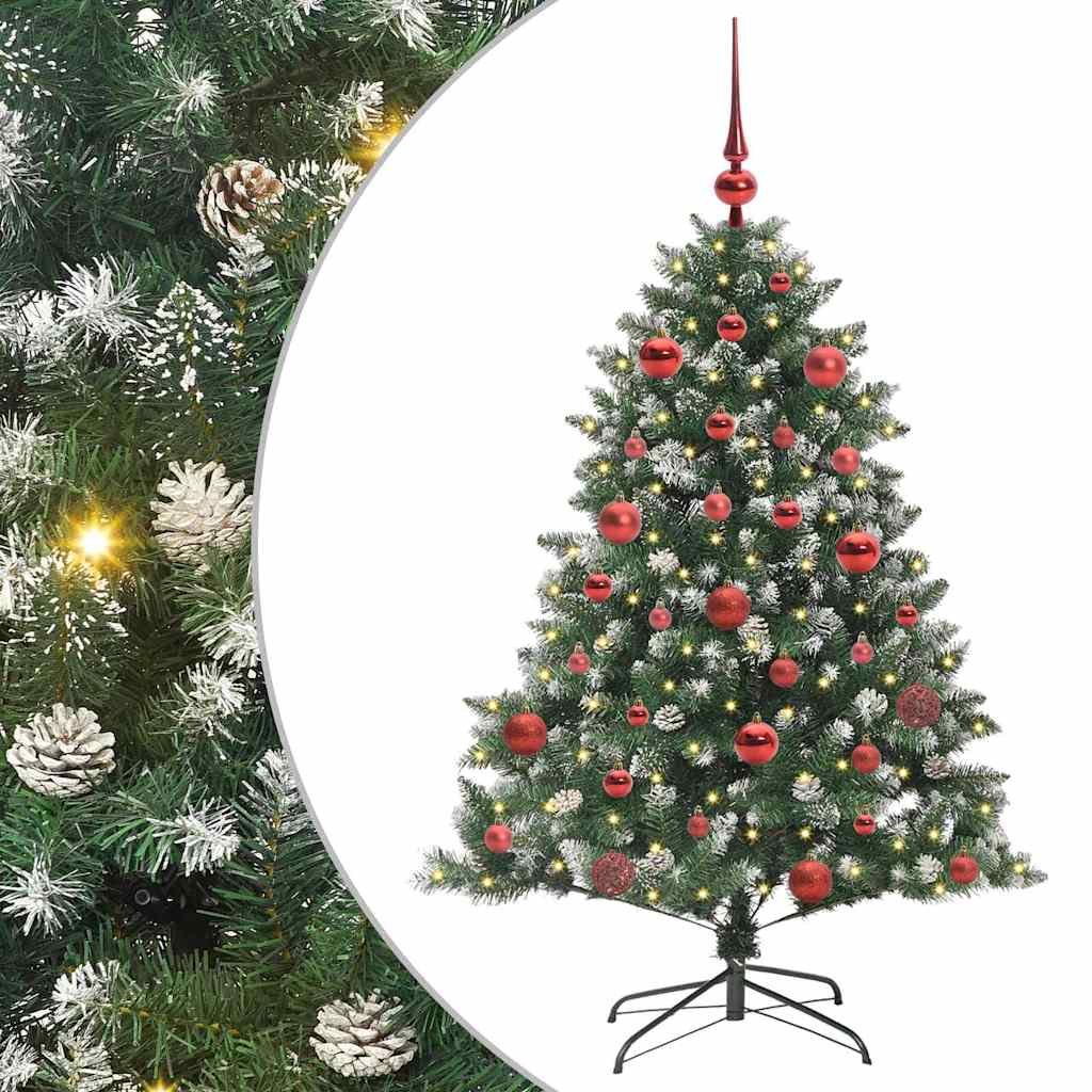 Sztuczna choinka Zielony 105 x 105 x 150 cm PVC, plastik i stal