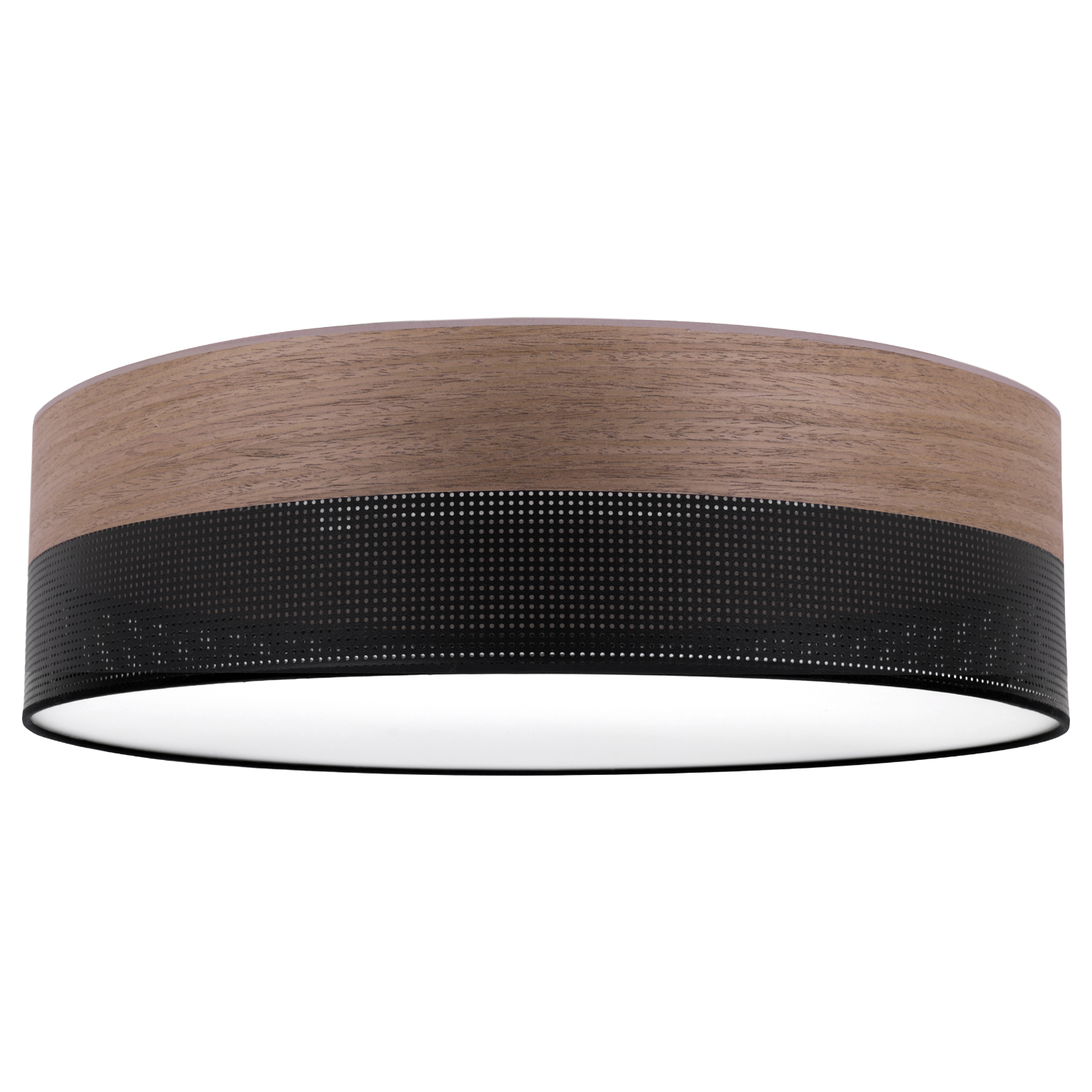 Lampa sufitowa wisząca Wood Plexi loft 1xE27 abażur 50cm orzech Light Home LH