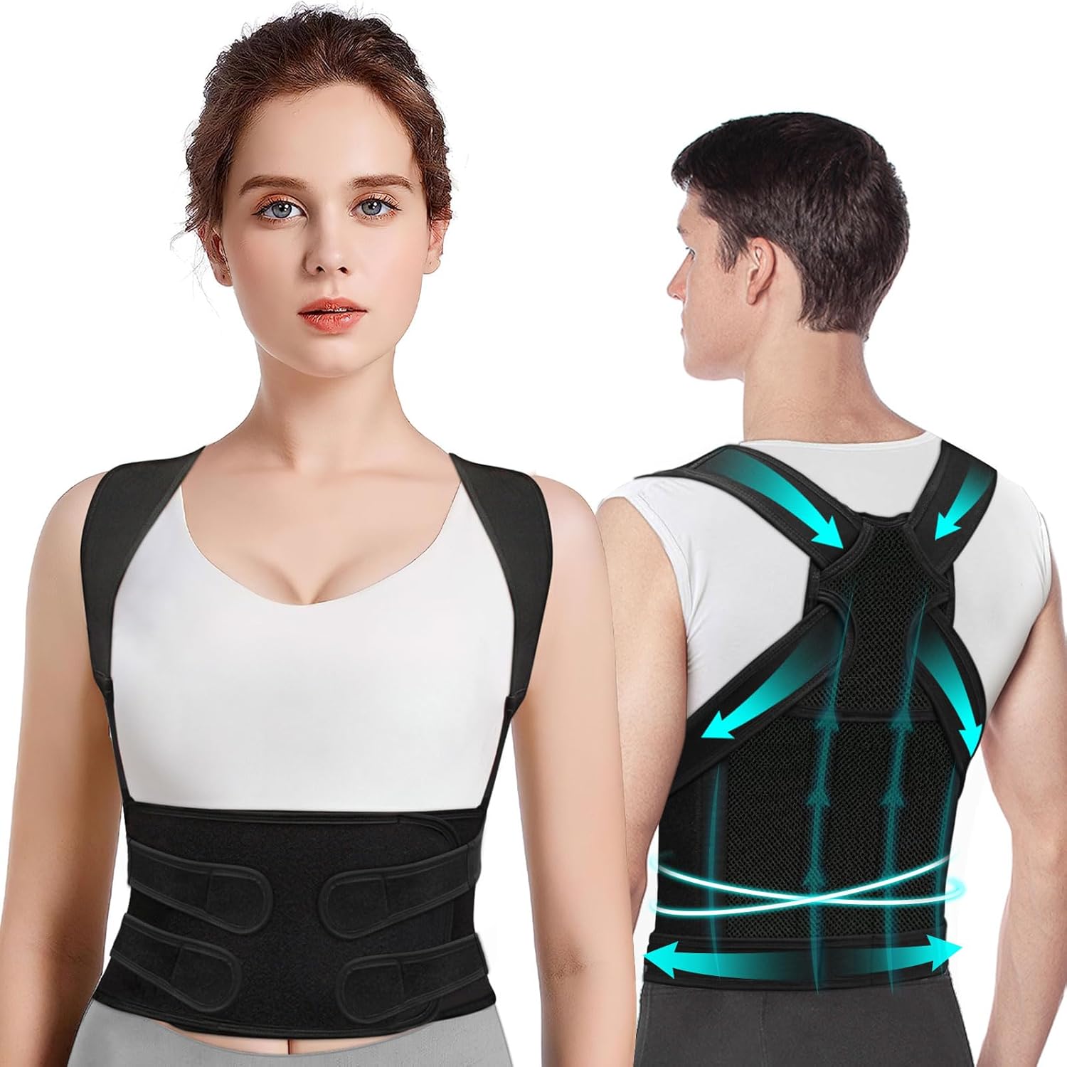 supregear Correcteur de posture, Orthèse de soutien de la colonne vertébrale réglable pour supregear Correcteur de posture, Orthèse de soutien de la colonne vertébrale réglable pour