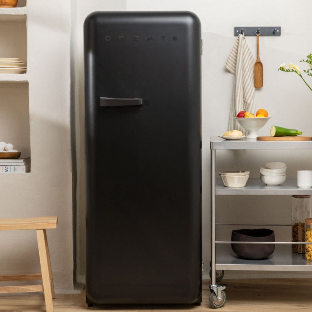CREATE - FRIDGE RETRO 281L - Lodówka w stylu retro - Noir