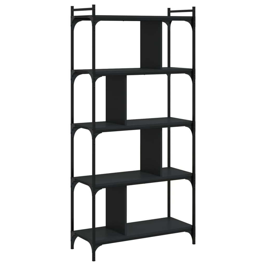 VidaXL Étagère Verre 5 Niveaux 30x30x130 Cm - Bibliothèque Vitrine Transparent Verre Trempé & Acier Inox