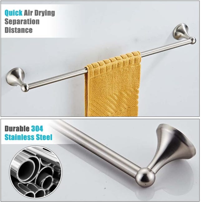 Video su Qual è Set di accessori per bagno con anello per asciugamani, gancio per accappatoio, portabrosse e supporto per carta igienica all'ingrosso Video su Qual è Set di accessori per bagno con anello per asciugamani, gancio per accappatoio, portabrosse e supporto per carta igienica all'ingrosso