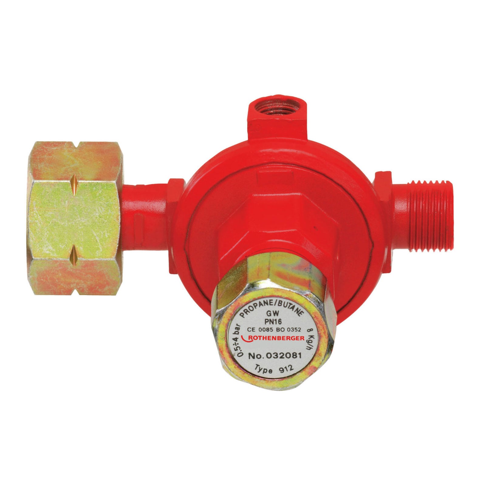 ROTHENBERGER Regulator propanu, bezstopniowy, 1-4bar, W21,8x3/8"L - 32081