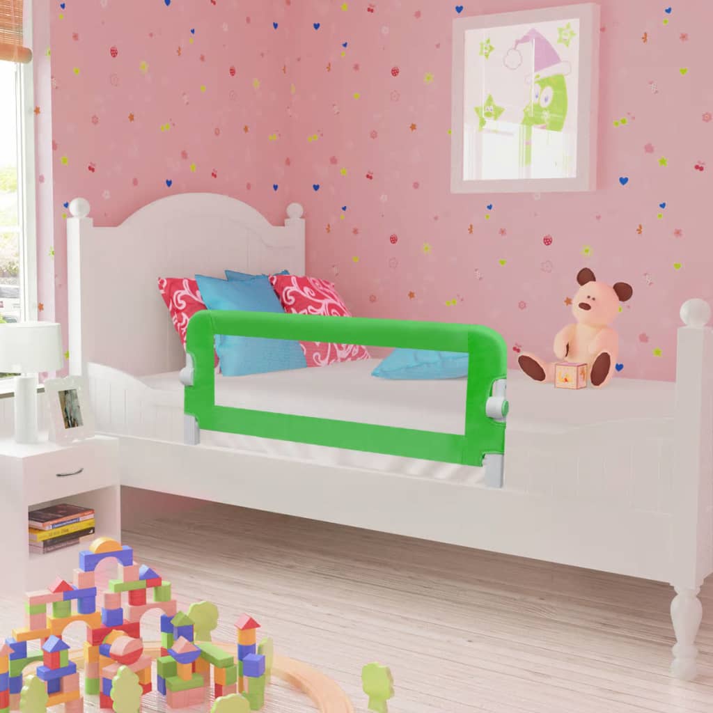 Maison exclusive - barandilla de seguridad cama de niño 102x42 cm verde