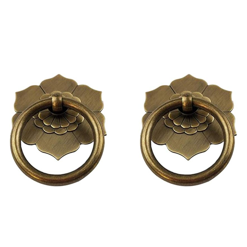 TopHomer Tiradores De Armario Retro Estilo Vintage Para Puertas De Armarios De Cocina, Cajones (juego De 2, 6707-128-bronce Amarillo