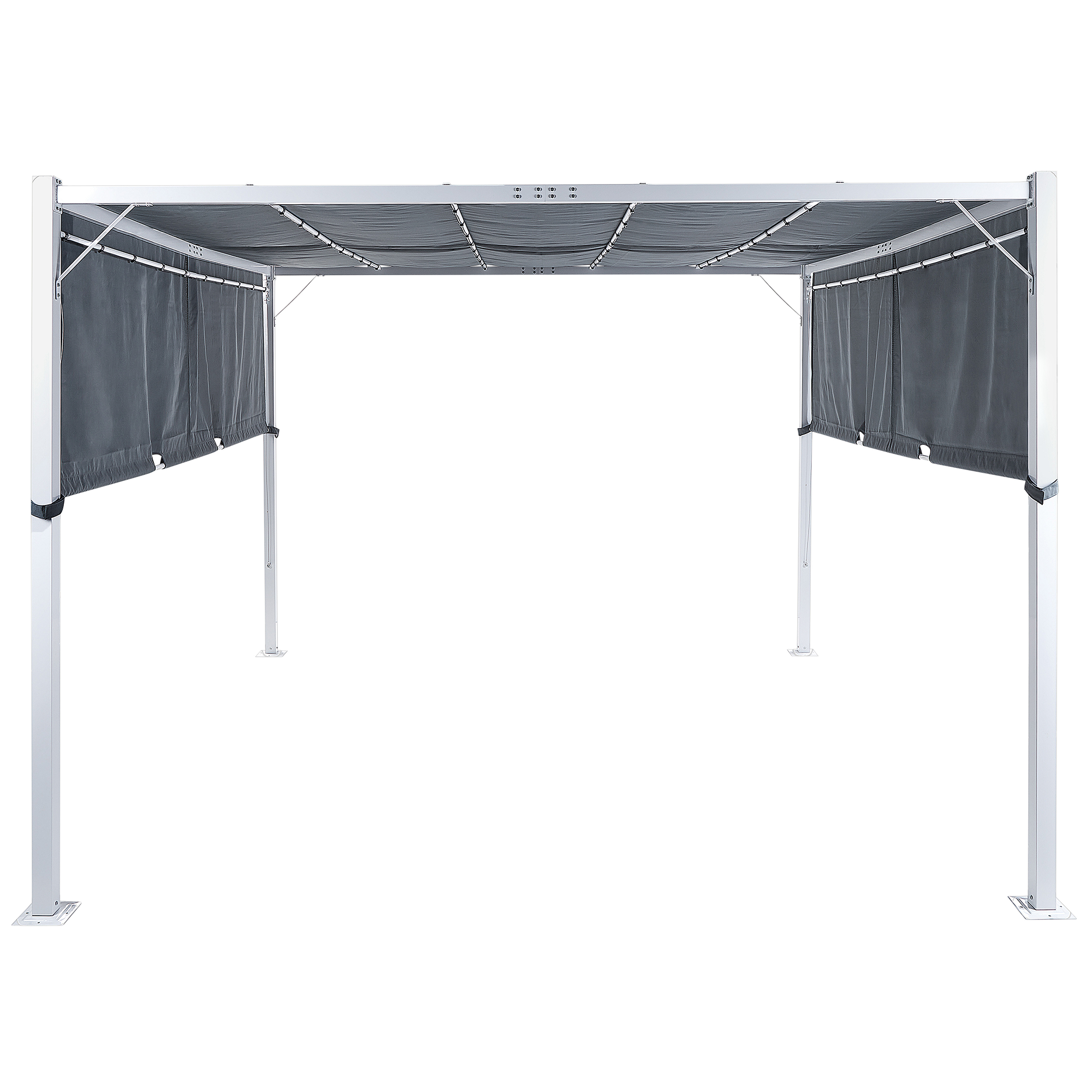 Pavilion de grădină LED PARGA Metal 310 cm 310 cm Gri