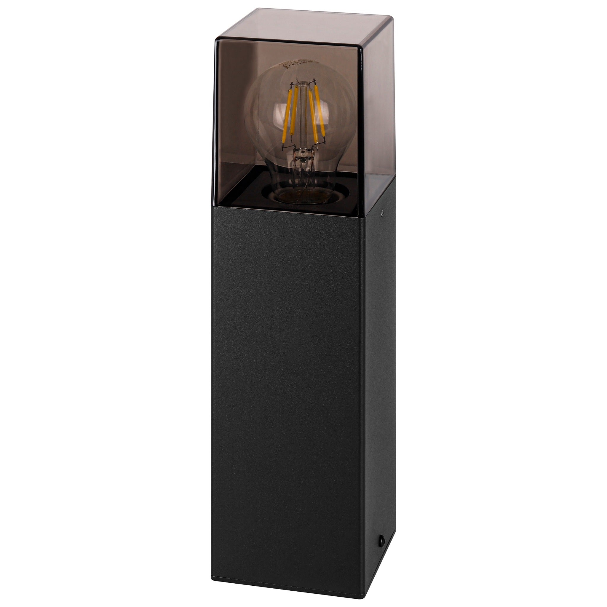 Lampa ogrodowa E27 LED Denver 30cm IP44 IK08 zewnętrzna stojąca czarna MasterLED