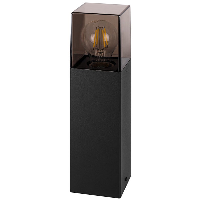 Lampa ogrodowa E27 LED Denver 30cm IP44 IK08 zewnętrzna stojąca czarna MasterLED