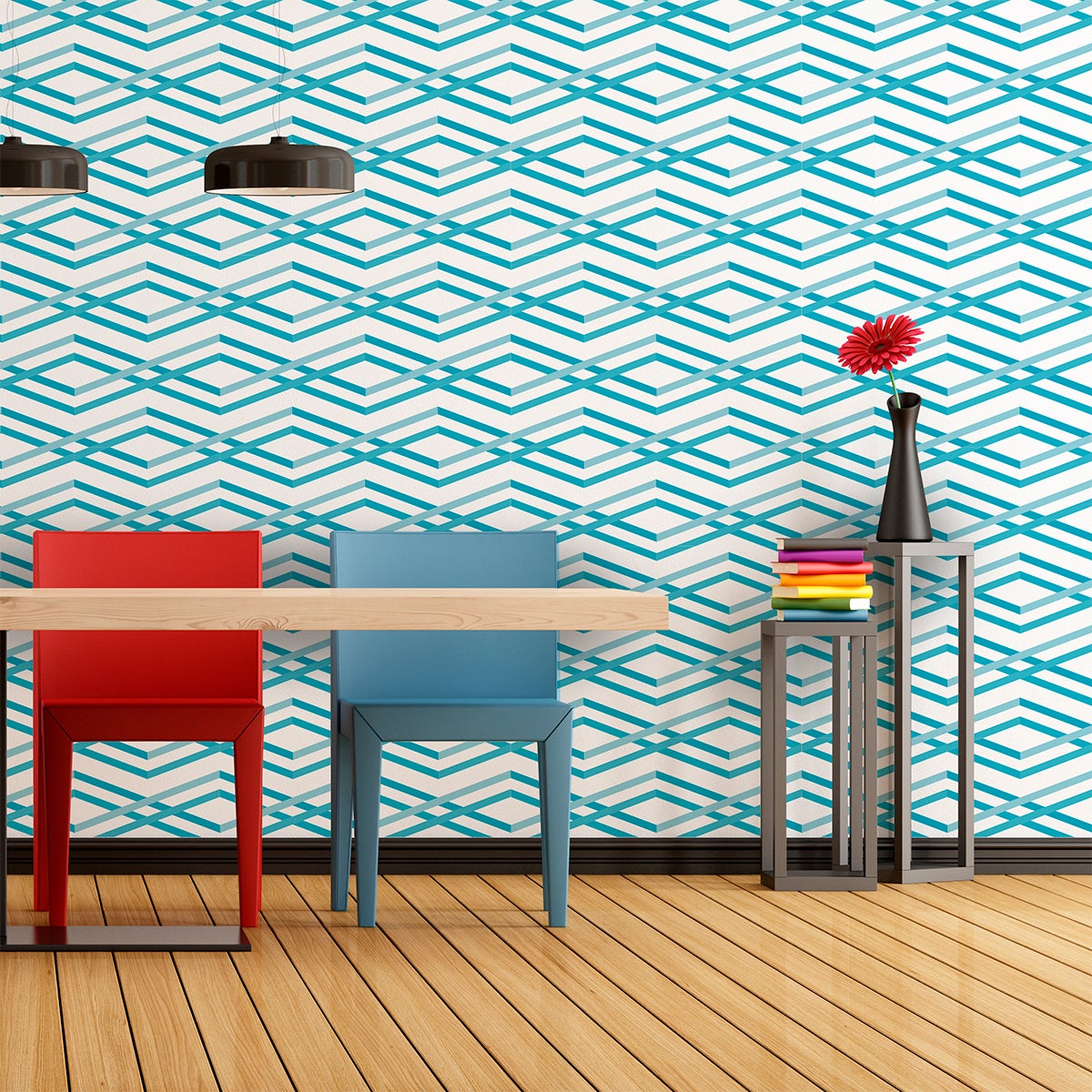 Adesivo arazzo scandinavo svend - Sticker adesivo - adesivi murali - 50x50cm - 3