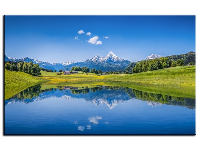 DECLINA, Tableau toile imprimée paysage, Tableau photo LEVER DE SOLEIL SUR LE LAC D'ESTAENS, 100x60 cm | Leroy Merlin DECLINA, Tableau toile imprimée paysage, Tableau photo LEVER DE SOLEIL SUR LE LAC D'ESTAENS, 100x60 cm | Leroy Merlin