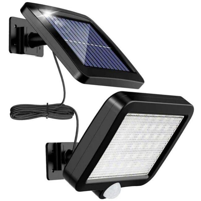 Zewnętrzna lampa solarna z czujnikiem ruchu wodoodporna LED wodoszczelna lampa solarna do ogrodu garażu patio do drzwi wejściowych czarna