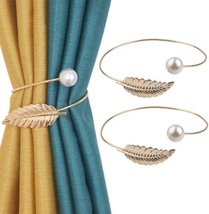 LaBlanc - Lot de 2 embrasses de Rideaux Faites à la Main en Corde pour décoration de Bureau Maison(Fleurs LaBlanc - Lot de 2 embrasses de Rideaux Faites à la Main en Corde pour décoration de Bureau Maison(Fleurs